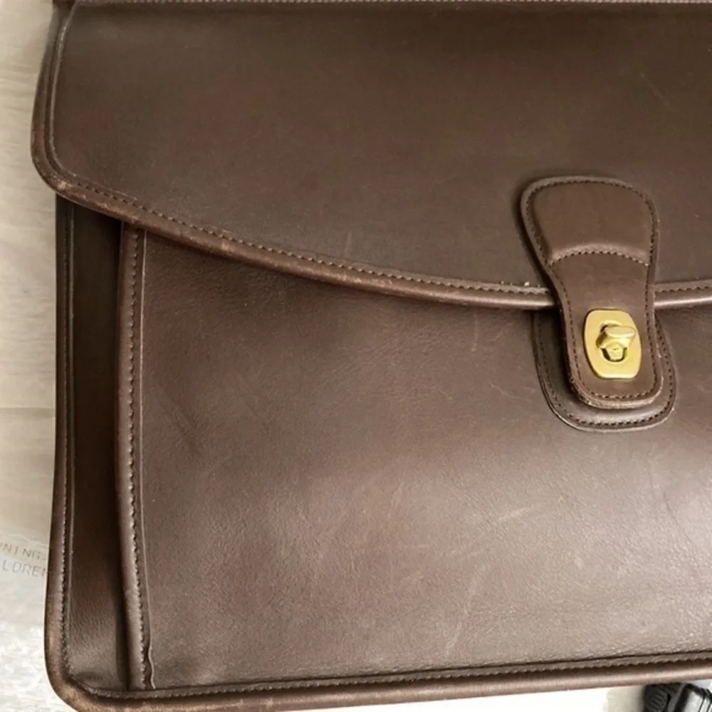 Coach vintage brown briefcase bag 5266